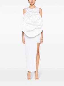huishanzhang Huishan Zhang Aphrodite midi-jurk met bloemenpatch - Wit