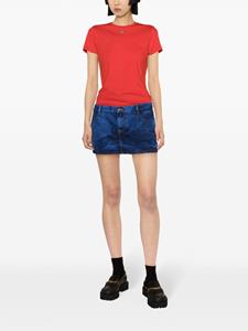 viviennewestwood Vivienne Westwood Denim mini-rok met tie-dye print - Blauw