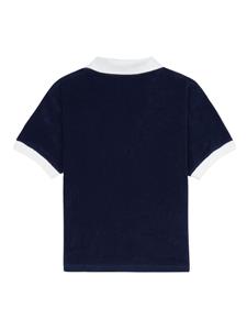 sporty&rich Sporty & Rich Katoenen Poloshirt - Blauw