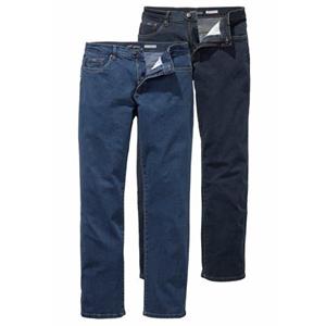 Arizona Stretch jeans John rechte pasvorm, lage taille, met five-pocket-configuratie (set, 2-delig)