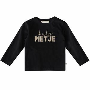 yourwishes-collectie Your Wishes-collectie Longsleeve Hulp Pietje (black)