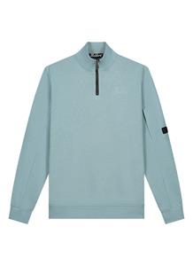 Malelions Pocket Quarter Zip Sweater Heren Lichtblauw - 