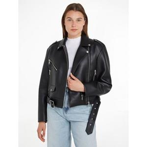 Calvin Klein Jeans Lederjacke "CLASSIC FAUX LEATHER BIKER"