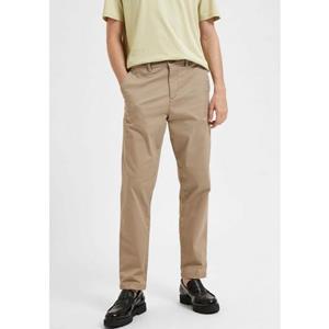 Broek Selected Noos Slim Tape New Miles Pants - Greige