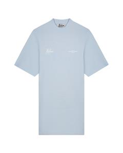 Malelions Women Members T-Shirt Dress - Ice Blue