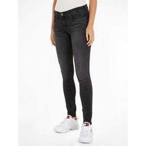 Tommy Jeans Slim-fit-Jeans "Skinny Jeans Marken Low Waist Mittlere Leibhöhe", mit Ledermarkenlabel