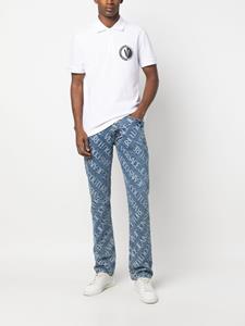 versacejeanscouture Versace Jeans Couture Poloshirt met logoprint - Wit