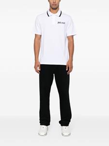 justcavalli Just Cavalli logo-embroidered cotton polo shirt - Wit