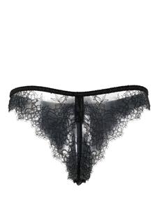 maisonclose Maison Close Slip met kanten afwerking - Zwart