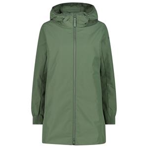 CMP  Women's Parka Fix Hood - Lange jas, olijfgroen/groen