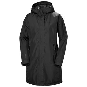 Helly Hansen  Women's Active Ocean Bound Raincoat - Lange jas, zwart