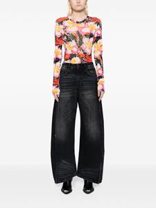 JNBY Jeans met zijstreep - Zwart
