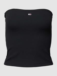 Tommy Jeans Bandeautop "TJW SLIM ESSENTIAL TUBE TOP", mit Tommy Jeans Logo-Flag