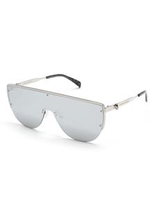 alexandermcqueeneyewear Alexander McQueen Eyewear Zonnebril met schild montuur - Zilver
