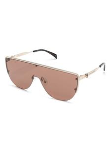 alexandermcqueeneyewear Alexander McQueen Eyewear Zonnebril met schild montuur - Bruin