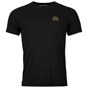 Ortovox - 120 Cool Tec Mountain Stripe T-Shirt - Merinoshirt, zwart