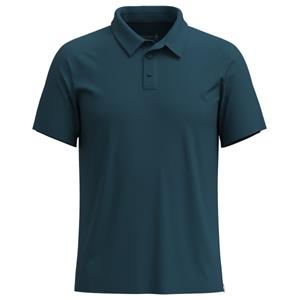 Smartwool - S/S Polo - Merino/Cotton - Merinoshirt, blauw