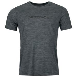 Ortovox - 150 Cool Brand T-Shirt - Merinoshirt, grijs