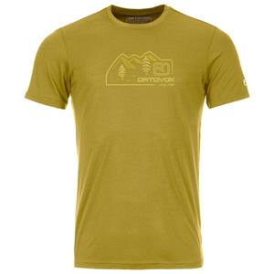 Ortovox - 150 Cool Vintage Badge T-Shirt - Merinoshirt, geel