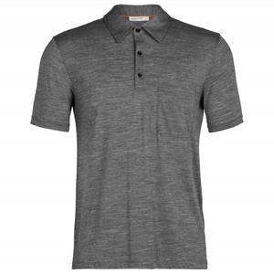 Icebreaker  Drayden S/S Polo - Merinoshirt, grijs