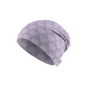 Sterntaler Slouch beanie hartjes lila