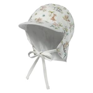 Sterntaler Peaked pet met nekbescherming dierenbaby's ecru