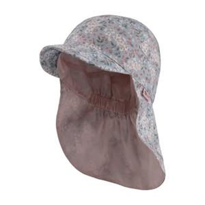 Sterntaler Peaked cap met nekbescherming bloemen ecru