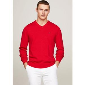Tommy Hilfiger V-Ausschnitt-Pullover "CLASSIC COTTON V NECK"