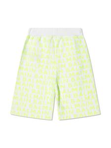 Balmain Kids logo-print cotton shorts - Wit