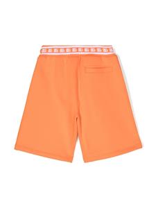 dolce&gabbanakids Dolce & Gabbana Kids Katoenen shorts met geborduurd logo - Oranje
