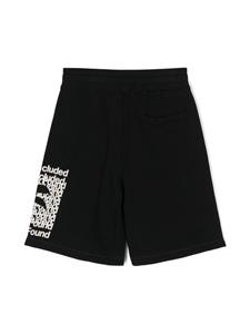 dolce&gabbanakids Dolce & Gabbana Kids Joggingbroek met logoprint - Zwart
