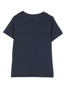 balmainkids Balmain Kids T-shirt met geborduurd logo - Blauw