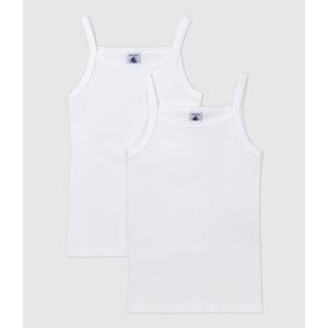 PETIT BATEAU Set van 2 onderhemdjes met spaghettibandjes