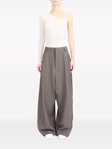 mm6maisonmargiela MM6 Maison Margiela Pantalon met wijde pijpen - Grijs