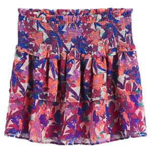 LA REDOUTE COLLECTIONS Minirok met volants, taille met smokwerk