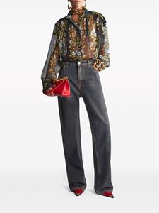 ETRO Zijden blouse met bloemenprint - Zwart