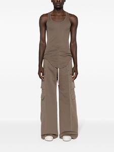 Rick Owens DRKSHDW longline cotton tank top - Bruin