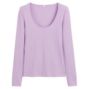 LA REDOUTE COLLECTIONS T-shirt in pointelle tricot, lange mouwen