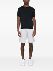 Drumohr Fijngebreid T-shirt - Blauw
