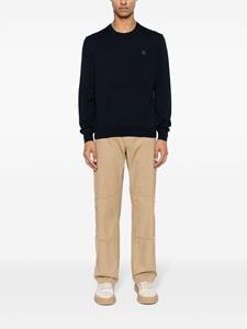 maisonkitsuné Maison Kitsuné Trui met vossenpatroon - Blauw