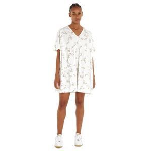 TOMMY JEANS Blousejurkje TJW POPLIN A-LINE SS DRESS EXT