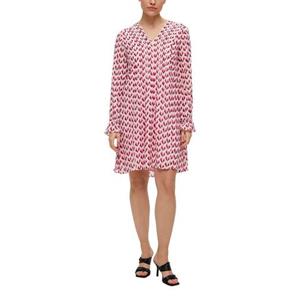 s.Oliver BLACK LABEL Tuniekjurk met minimale print, gemaakt van viscose