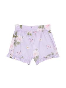 Monnalisa Geplooide shorts - Paars