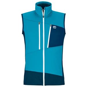 Ortovox  Fleece Grid Vest - Merinobodywarmer, blauw