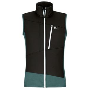 Ortovox  Fleece Grid Vest - Merinobodywarmer, zwart