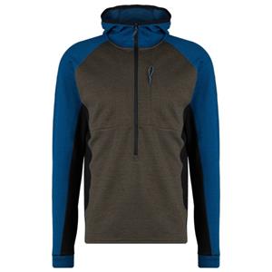 Stoic - Merino260 StadjanSt. 3/4 Zip w. Hood - Merinohoodie, blauw