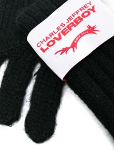 charlesjeffreyloverboy Charles Jeffrey Loverboy Handschoenen met logopatch - Zwart