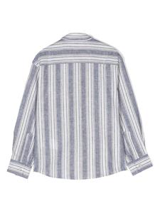 paolopecorakids Paolo Pecora Kids Shirt met logopatch - Blauw