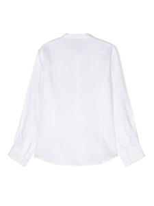 paolopecorakids Paolo Pecora Kids Shirt met bandkraag - Wit