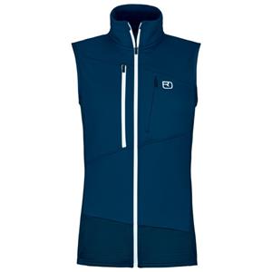Ortovox - Women's Fleece Grid Vest - Merinobodywarmer, blauw